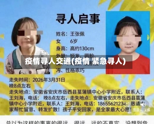 疫情寻人交通(疫情 紧急寻人)-第2张图片