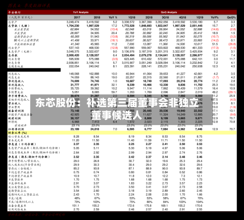 东芯股份:补选第三届董事会非独立董事候选人-第3张图片