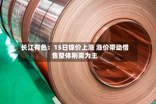 长江有色:15日镍价上涨 涨价带动惜售整体刚需为主-第1张图片