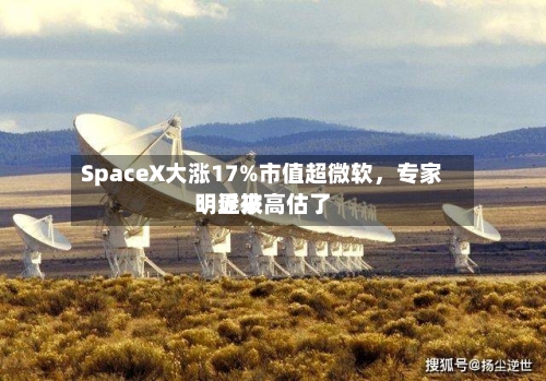 SpaceX大涨17%市值超微软,专家:近来
明显被高估了