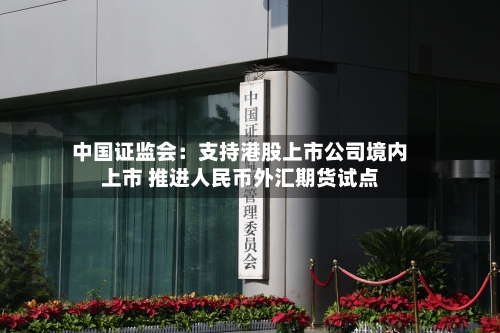 中国证监会:支持港股上市公司境内上市 推进人民币外汇期货试点