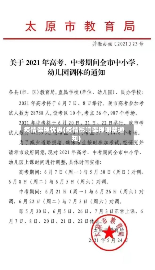 疫情课程优惠(疫情影响课程调整通知)-第3张图片