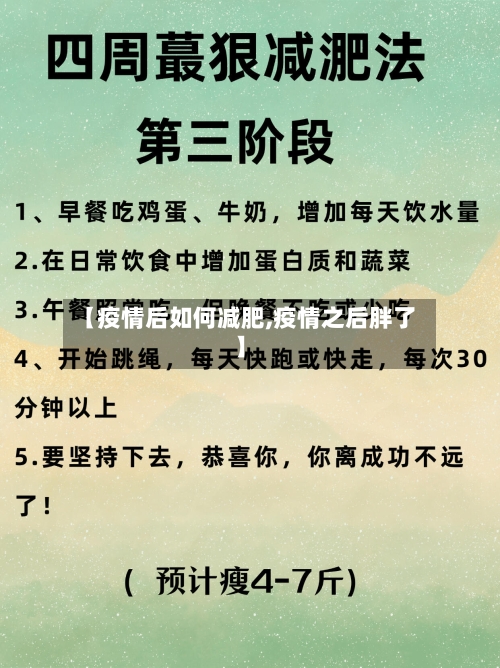 【疫情后如何减肥,疫情之后胖了】-第3张图片
