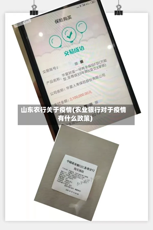 山东农行关于疫情(农业银行对于疫情有什么政策)