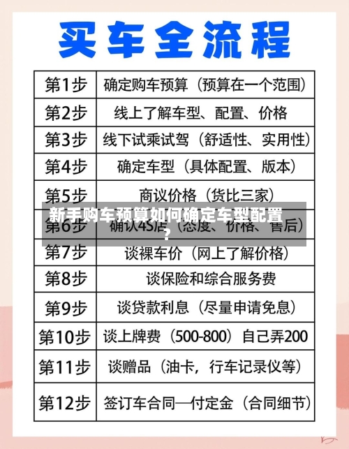 新手购车预算如何确定车型配置?-第2张图片