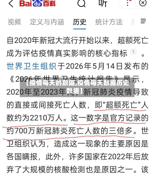 【疫情每天的数据,疫情每天数据历史数据】-第2张图片