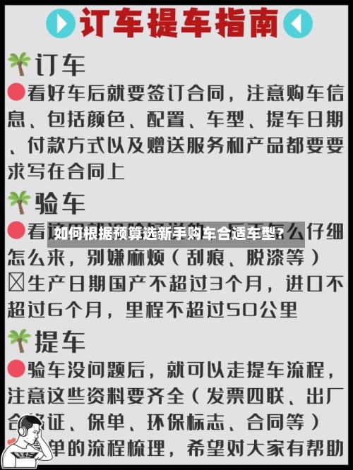 如何根据预算选新手购车合适车型?