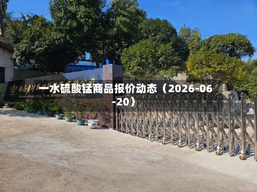 一水硫酸锰商品报价动态(2026-06-20)-第1张图片