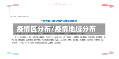 疫情区分布/疫情地域分布