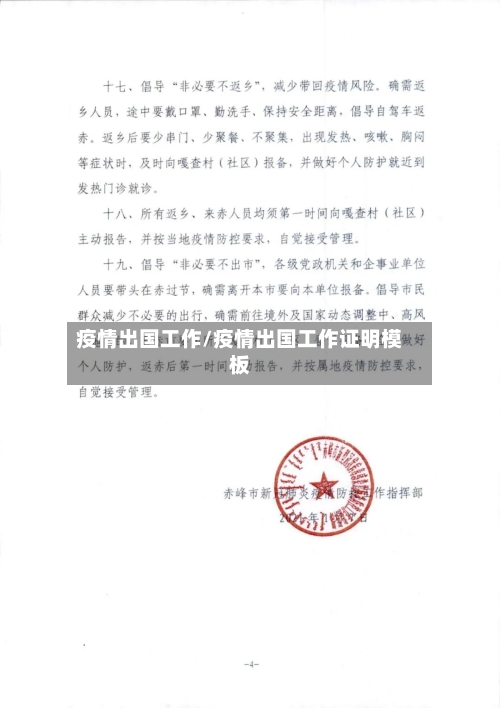 疫情出国工作/疫情出国工作证明模板-第2张图片