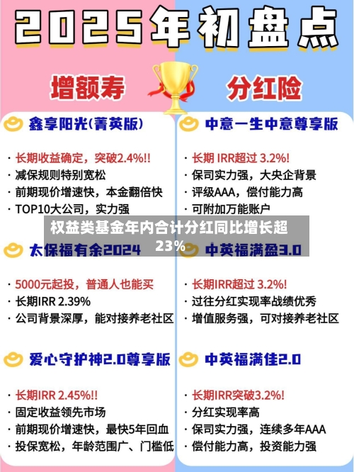 权益类基金年内合计分红同比增长超23%-第2张图片