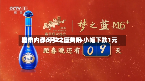 酒价内参6月22日费用发布：洋河梦之蓝M6+小幅下跌1元