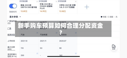新手购车预算如何合理分配资金?-第2张图片