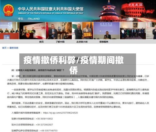 疫情撤侨利弊/疫情期间撤侨-第3张图片