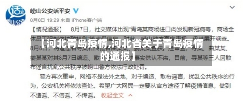 【河北青岛疫情,河北省关于青岛疫情的通报】-第2张图片