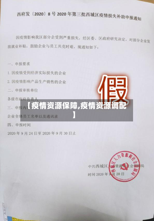 【疫情资源保障,疫情资源调配】