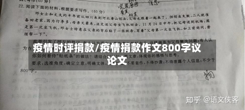 疫情时评捐款/疫情捐款作文800字议论文-第2张图片