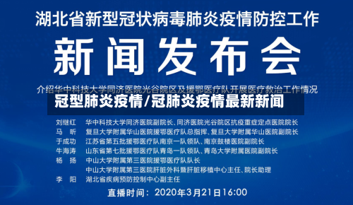 冠型肺炎疫情/冠肺炎疫情最新新闻