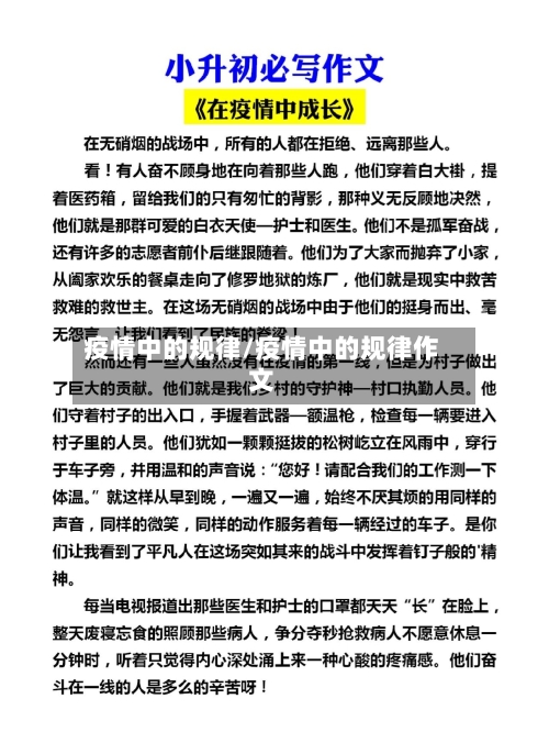 疫情中的规律/疫情中的规律作文