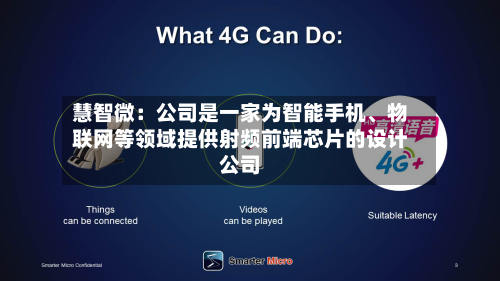 慧智微：公司是一家为智能手机、物联网等领域提供射频前端芯片的设计公司
