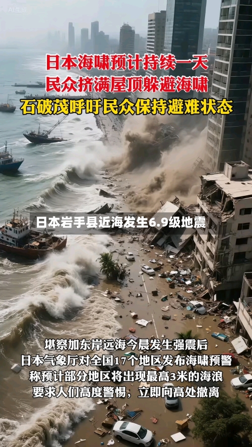 日本岩手县近海发生6.9级地震-第1张图片