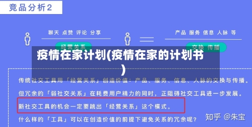 疫情在家计划(疫情在家的计划书)