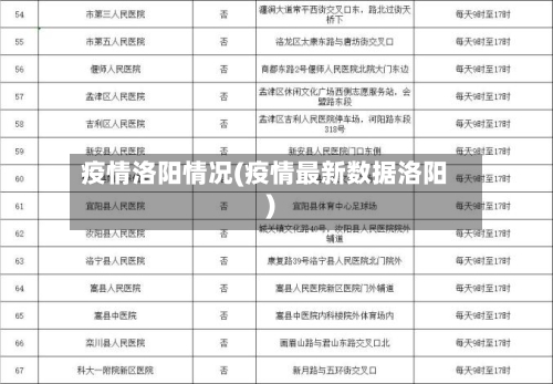 疫情洛阳情况(疫情最新数据洛阳)-第2张图片