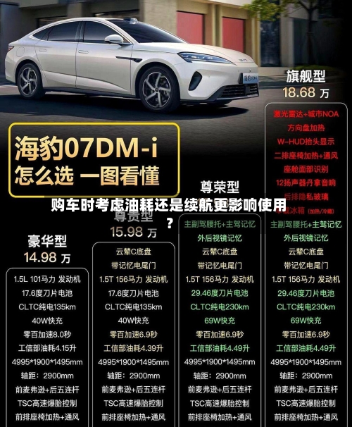 购车时考虑油耗还是续航更影响使用？-第2张图片