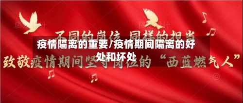 疫情隔离的重要/疫情期间隔离的好处和坏处-第2张图片